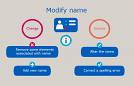 How to modify the name element in a PNR